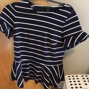 J Crew Peplum Top